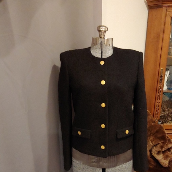 kgr Jackets & Blazers - Vintage Black Petit Wool Blazer